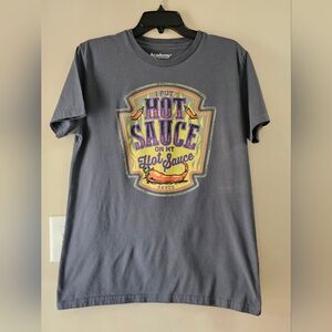 Academy Sports "I Put Hot Sauce On My Hot Sauce" Graphic Tee - Size Large